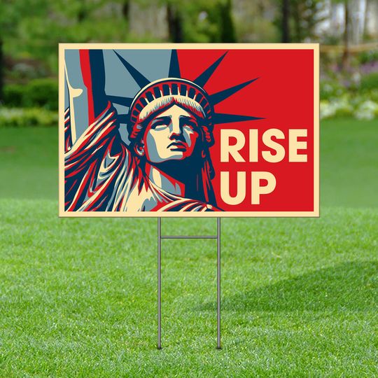Discover Protest Yard Sign, Anti Trump Yard Sign, Resistance Nope To Fascism Sign