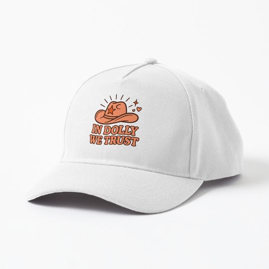 Discover Retro Cowgirl Hat Design In Music We Trust Baseball Cap, Country Music Cap