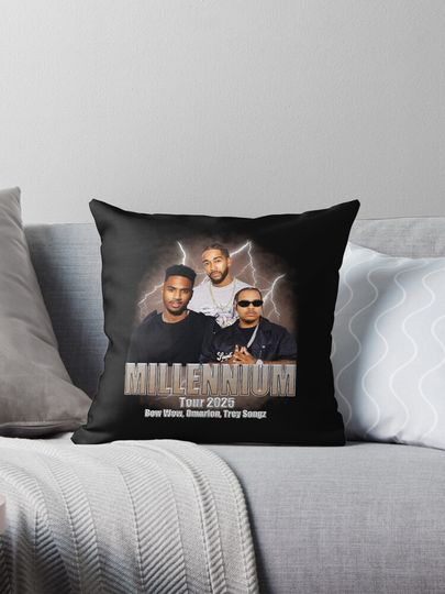 Discover Vintage The Millennium Tour 2025 Pillow