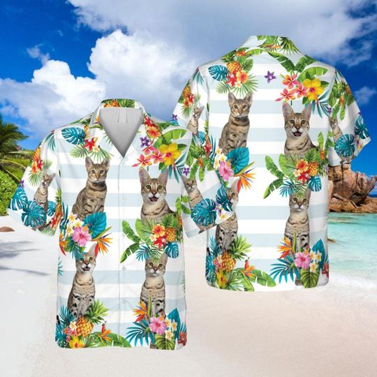 Discover Funny Bengal Cat Hawaii Shirt, Cat Lover Gift