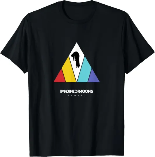 Discover Imagine Dragons Triangle Logo Black T Shirt