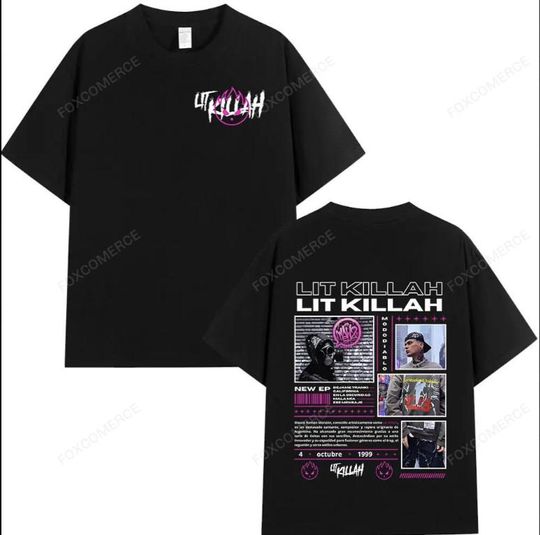 Discover Lit Killah MAWZ Album Tour T-shirt Streetwear Cotton Loose Fit Tee for Men and Women