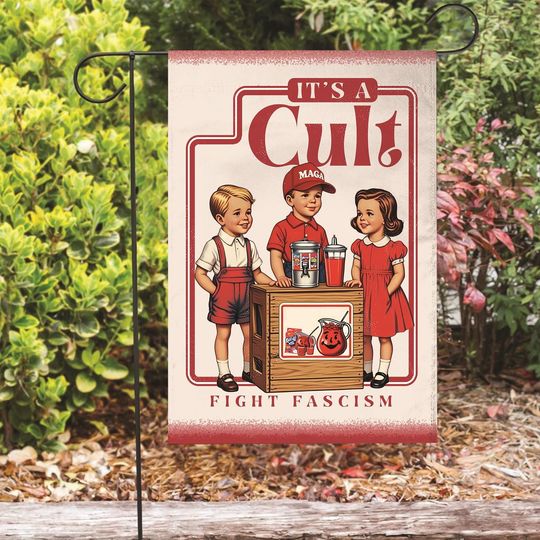 Discover You're In A Cult Anti Fascism Soociial Clubb Garden Flag