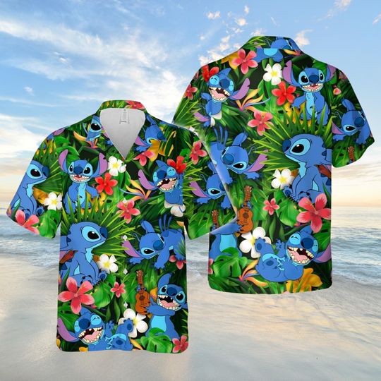 Discover Stitchh Hawaiian Shirt, Lilo and Stitchh Aloha Shirt