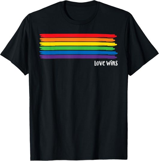 Discover LGBTQ Pride Month, Love Wins Rainbow T-Shirt