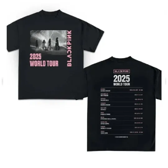 Discover 2SIDE 2025 Black Pink World Tour T-Shirt, Black Pink 2025 Concert Tee