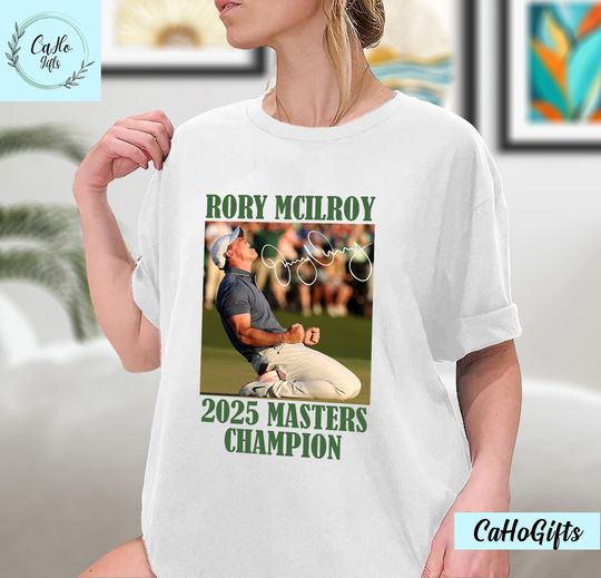 Discover Rory McIlroy Masters Shirt, Golf Lover Tee, Rory Mcilroy The Masters Tournament 2025 Shirt