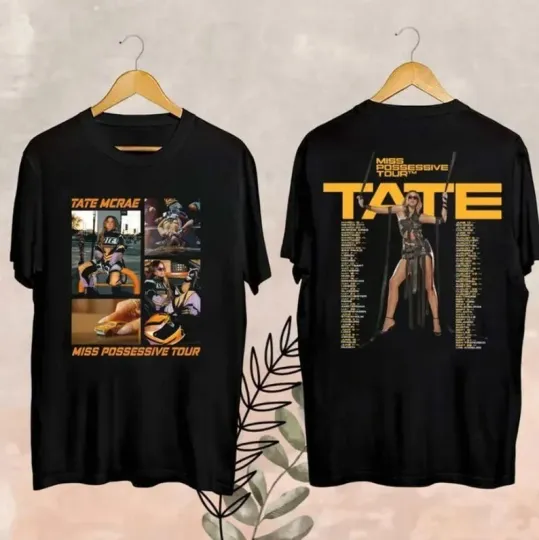Discover Tate McRae Tour 2025 Fan Shirt, Miss Possessive World Tour Merch, Tate McRae Fan