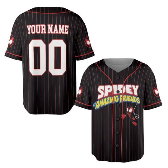 Discover Personalize Spidey And His Amazing Friends Miles Morales Baseball Jersey
