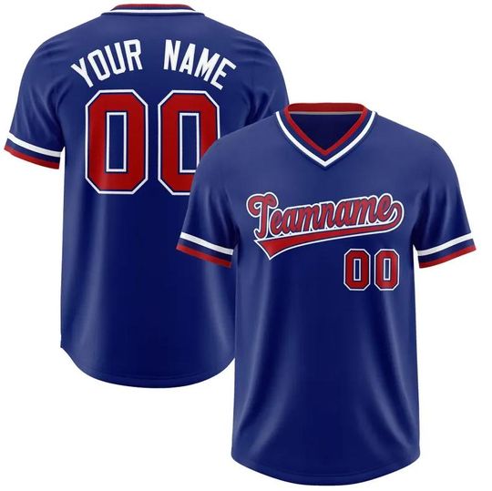 Discover Custom V-neck Baseball Jersey Personalzied Team Name Number