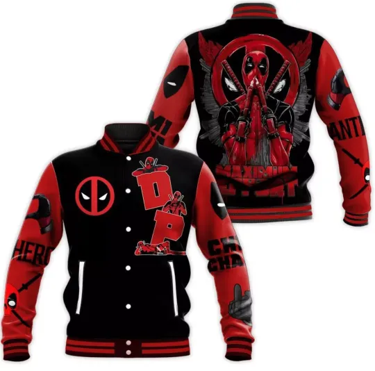 Discover Deadpooll Baseball Jacket, Deadpooll Jacket