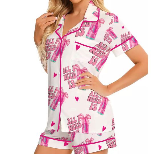 Discover I Need A Alani Nu Pink Slush Energy Drink Pajamas Set
