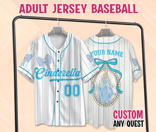 Discover Custom Coquette Bow Disneyyy Princess Rapunzell Baseball Jersey, Princess Bow Rapunzell