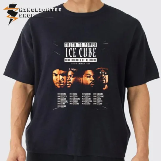 Discover Ice Cube Truth To Power North America Tour 2025 Four Decades Of Attitude Shirt
