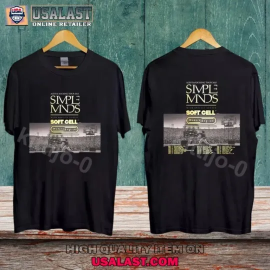 Discover Simple Minds Bring Alive & Kicking Tour 2025 T-Shirt