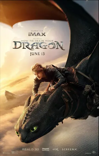 Discover 2025 How to Train Your Dragon Movie Theater One Sheet Advance Movie Poster