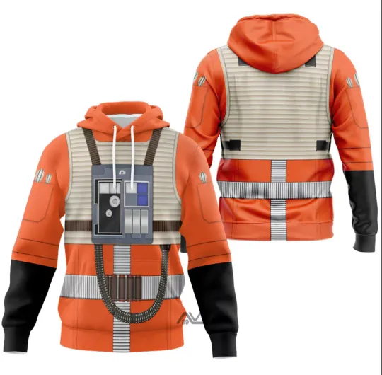 Discover Starr Warss Flight Suit Costume 3D Hoodie, Unisex All Size, Gift For Fans
