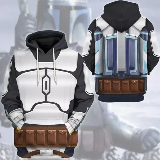 Discover Bg Starr Warss Jango Fett Costume 3D Hoodie, Gift For Men And Women