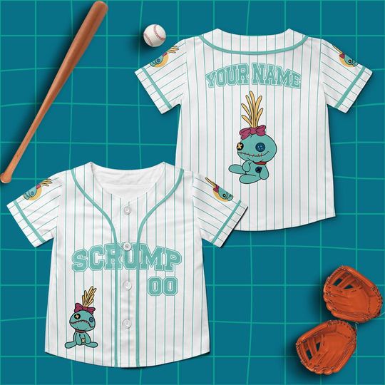 Discover Custom Scrump Lilo and Stitchh Baseball Jersey, Scrump Doll Shirt
