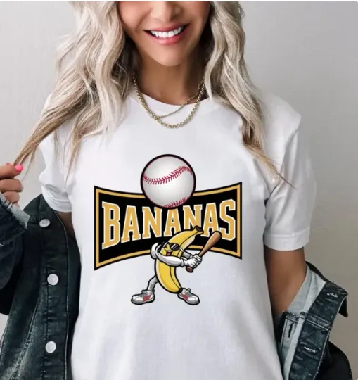 Discover Let's Go Bananas Baseball PNG Sports Team Mascot