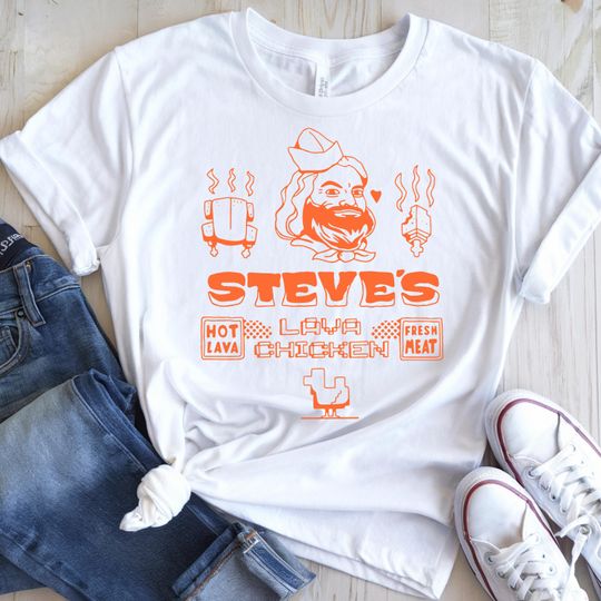 Discover Steve's Lava Chicken Restaurant Shirt, Minecraft Movie Shirt