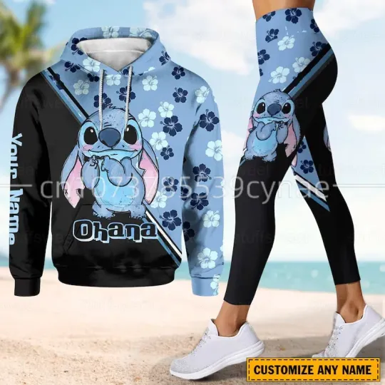 Discover Disneyyy Stitchh Hoodie Legging Set