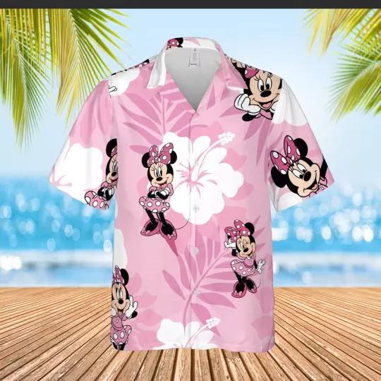 Discover Disneyyy Minniee Mouse Shirt, button down shirt, Disneyyy wonderland gifts
