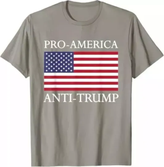 Discover Pro-America Anti-Trump - American USA Flag Resist T-Shirt