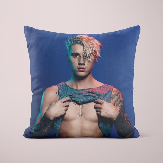 Discover Justin Bieber Lifting Pillow Gift, Fun Celebrity Fan Gift