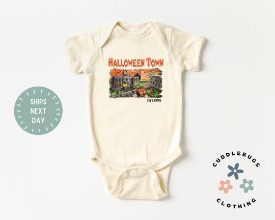 Discover Halloweentown Baby Onesies Bodysuit - Trick or Treat Halloween Bodysuit