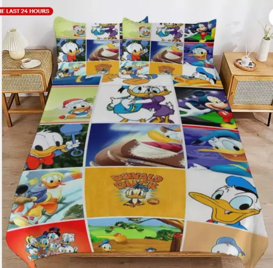 Discover Donald Duckk Family Pictures Collage Bedding Set