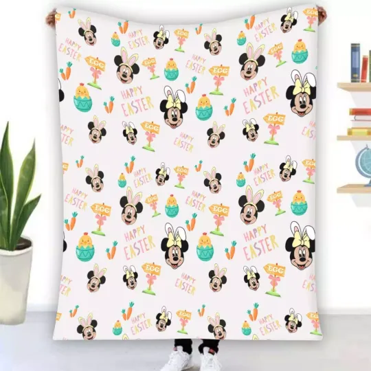 Discover Mickeyy Bunny I'm In Love With Mickeyy mouse Happy Fleece Blanket