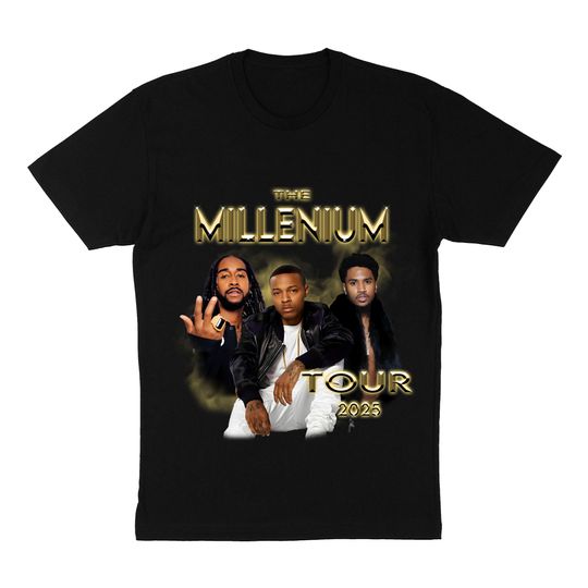 Discover Millennium Tour, Bow-Wow shirt, Trey Songz shirt, Millennium Concert Tee, HIP Hop Concert T Shirt, Omarion Shirt, The Millennium Tour Shirt