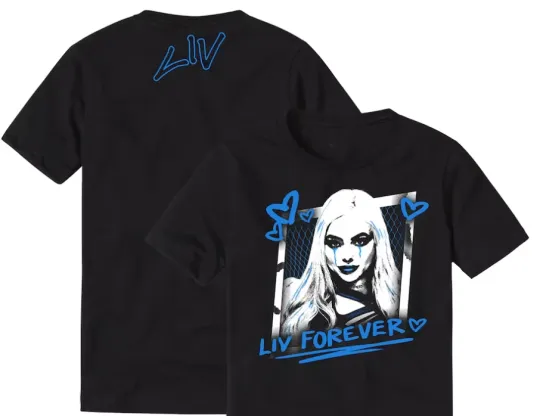 Discover Black Liv Morgan Liv Forever T-Shirt