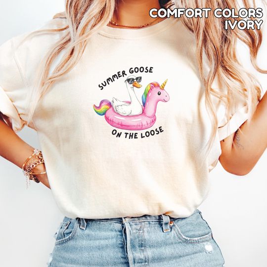 Discover One Silly Goose Shirt Silly Goose on the Loose Summer Shirt