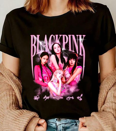 Discover Black Pink Bootleg Shirt, Black Pink Blink Gift Shirt, Black Pink World Tour 2025 Shirt, Black Pink Signatures Shirt, Kpop Black Pink Merch