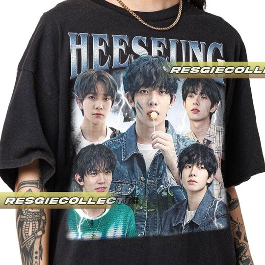 Discover Limited Heeseung KPop Tshirt Vintage Unisex Shirt