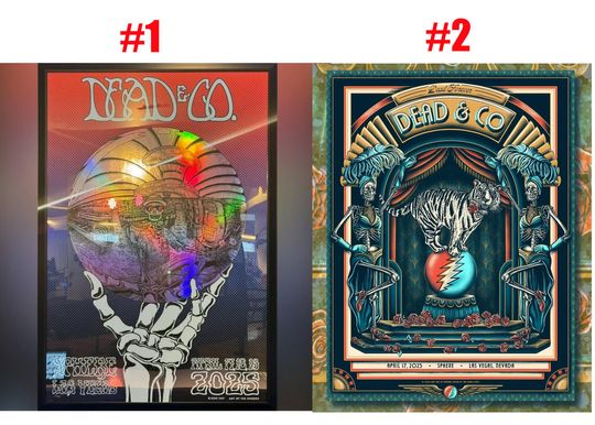 Discover Dead & Company April 17th 18th 19th 2025 Sphere Las Vegas Poster