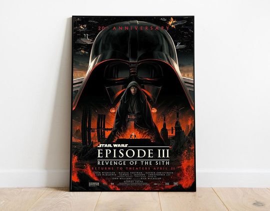 Discover Starr Warss - Episode III - Revenge of the Sith Movie Poster - High Quality Canvas Print - Modern Room Decorative Arts - Popular Film Gift