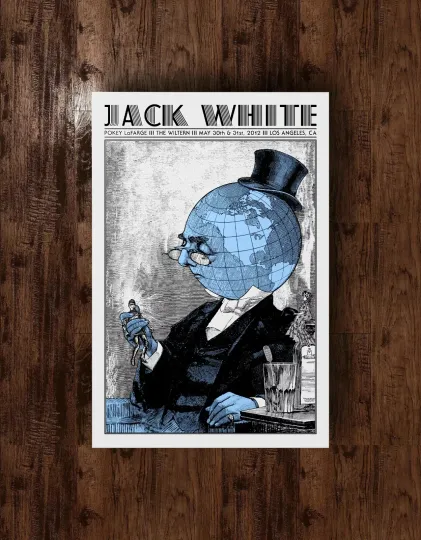 Discover JackWhite Los Angeles Wiltern 2012 May 30-31st Concert Poster