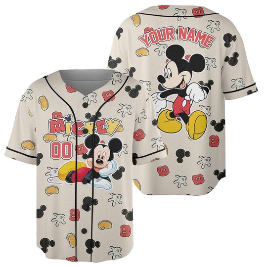 Discover Custom Cute Mickeyy Baseball Jersey, Mickeyy Summer Beach Jersey
