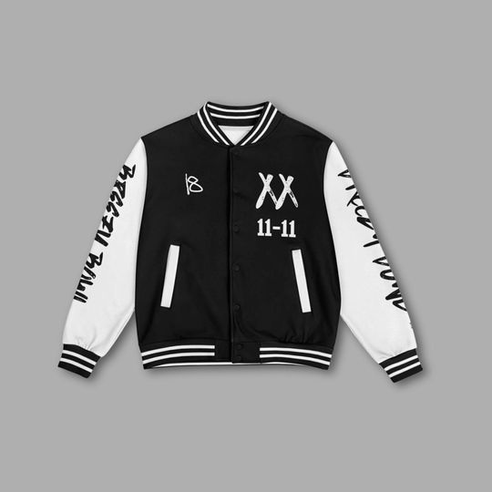Discover Chris Brown 11-11 XX Breezy Bowl Baseball Jacket, Breezy Bowl Baseball Jacket