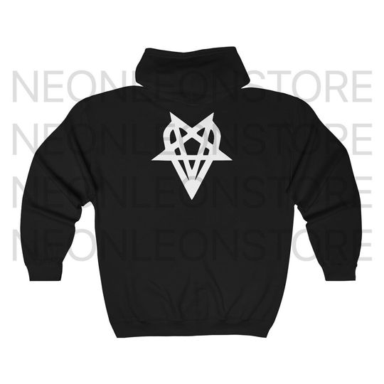 Discover Destroy Lonely X Naivement Heartagram Full Zip Hooded Sweatshirt