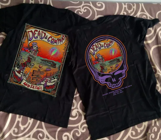 Discover 2021 Dead & Company Tour Shirt - Black Unisex, All Sizes Available