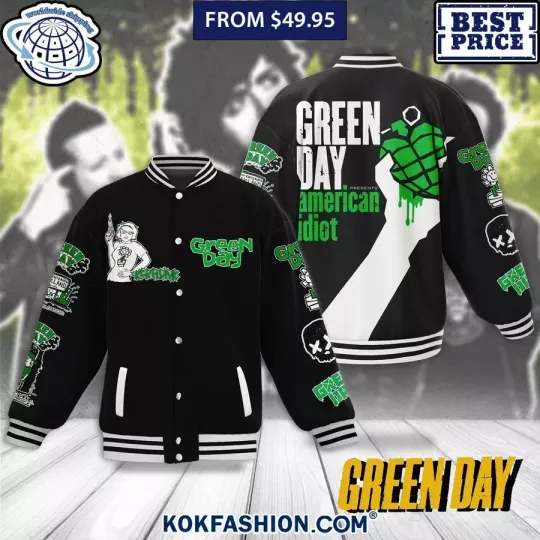 Discover Green Day American Idiot Baseball Jacket
