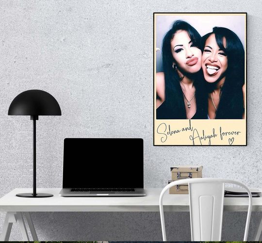 Discover Selena & Aaliyah Forever Photo Booth Poster, Gift Fans, Decor Home