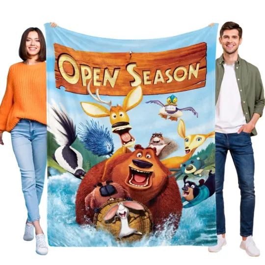 Discover Open Season Blanket Flannel Soft Sofa Bed Throw for Sofa Couch Birthday Gift