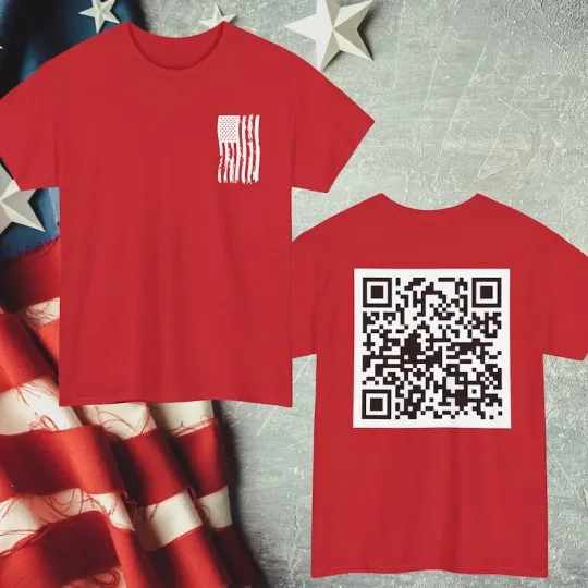 Discover Viral Trump Dance YMCA QR Code T-Shirt, Funny Trump Dance tee, Trump Dance Prank
