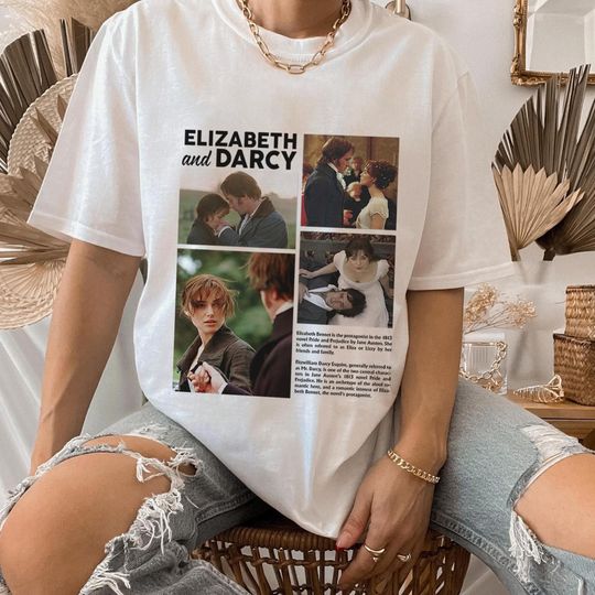 Discover Pride and Prejudice Shirt, Elizabeth Bennet Mr Darcy Shirt, Fitzwilliam Darcy Shirt