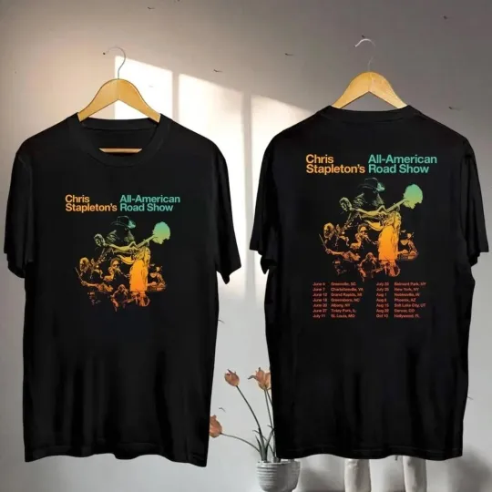 Discover New Shirt For Fan Chris Stapleton 2025 Tour-Double Side Shirt